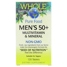 Whole Earth & Sea Men's 50+ Multi, 120 Tablets, by Natural Factors