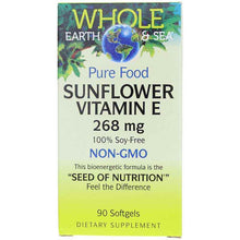 Whole Earth & Sea Sunflower Vitamin E 268 Mg, by Natural Factors
