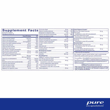 Supplement Facts label for Women's Nutrients 40+ listing vitamins, minerals, and botanical ingredients with serving size and