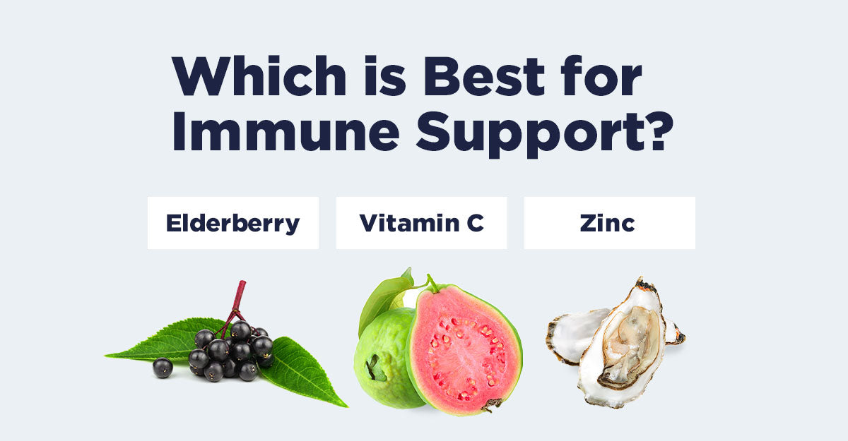 which is better for immune support – vitamin C, zinc, elderberry