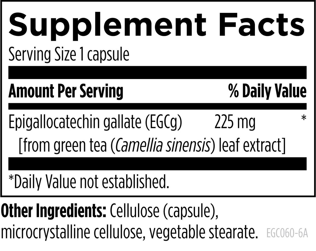EGCg, 60 Veg Capsules, by Designs For Health