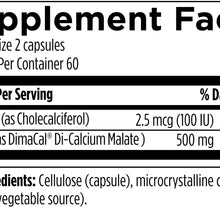 Calcium Malate, 120 Veg Capsules, by Designs For Health