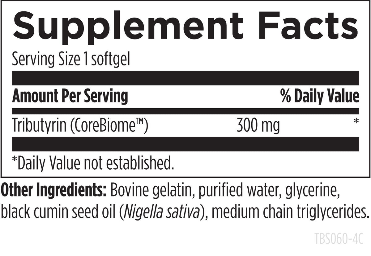 Tri-Butyrin Supreme, 60 Softgels, by Designs For Health