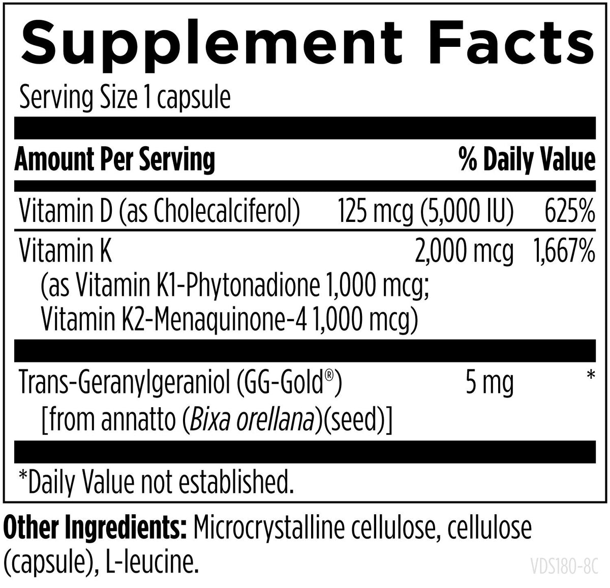Vitamin D Supreme with K1 and K2, by Designs For Health