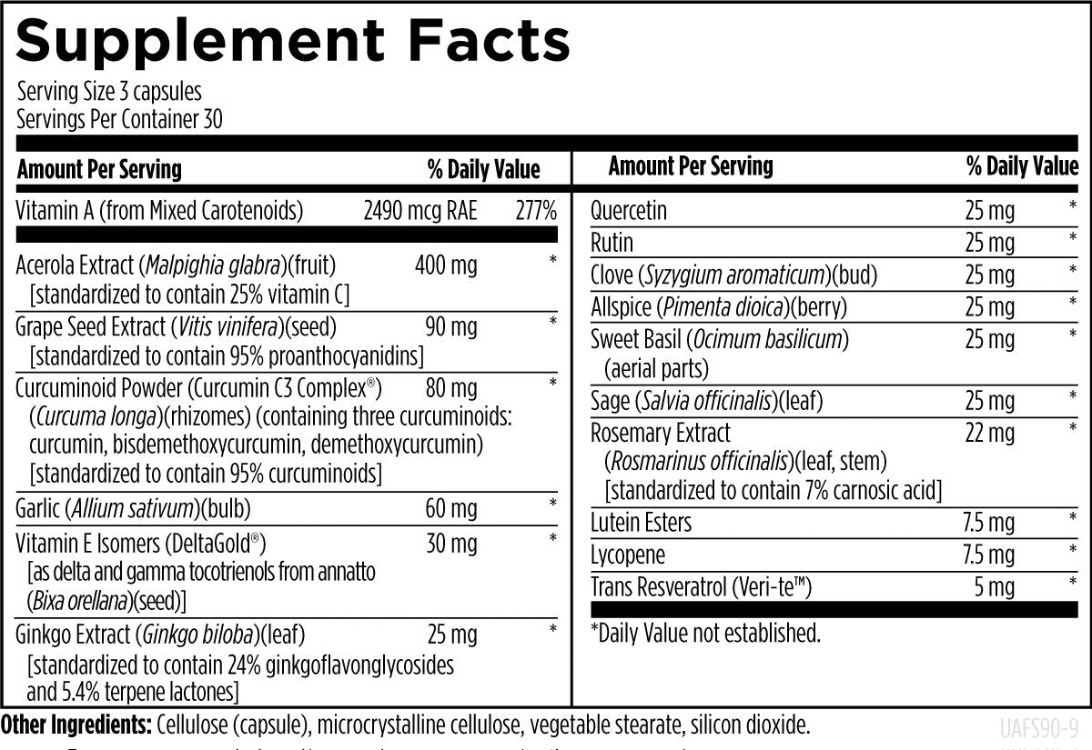 Ultimate Antiox Full Spectrum, 90 Veg Capsules, by Designs For Health
