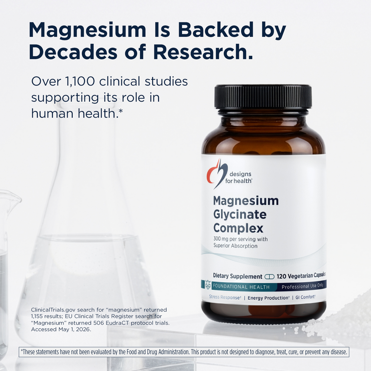 Magnesium Glycinate Complex, by Designs For Health