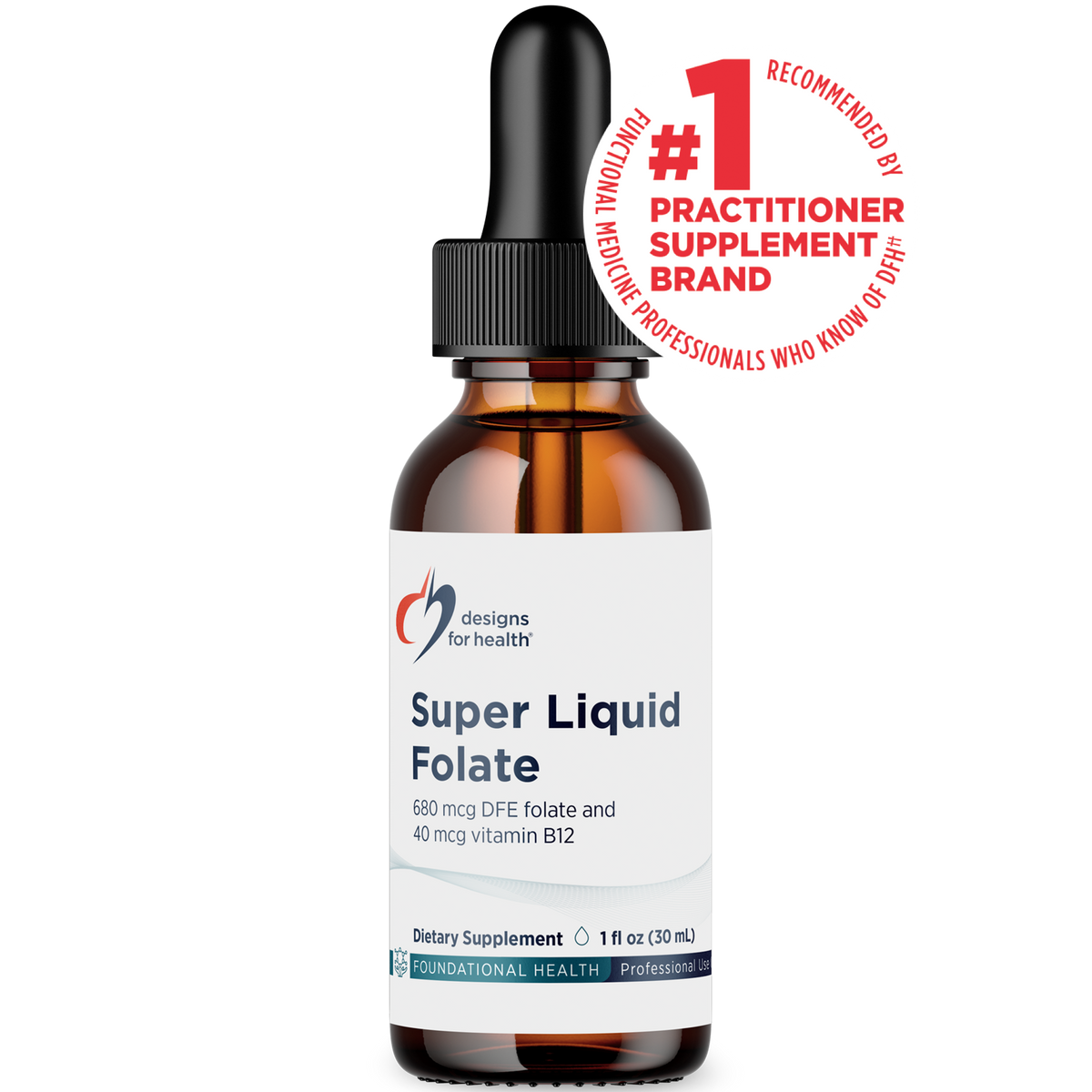 Super Liquid Folate, 1 Oz, by Designs For Health