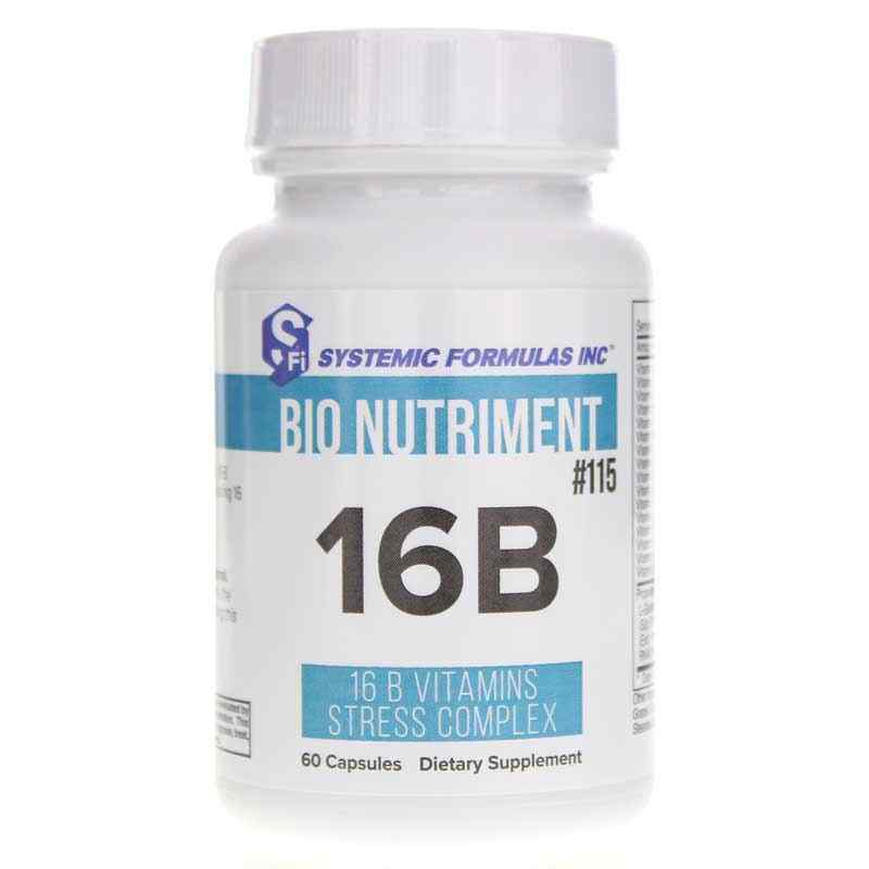 16B Vitamin B Stress Complex, by Systemic Formulas