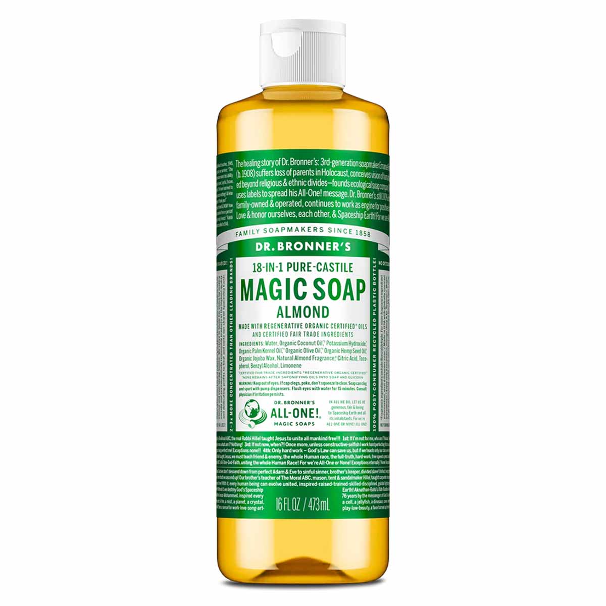 18-In-1 Hemp Pure Castile Soap, Dr. Bronners Magic Soaps