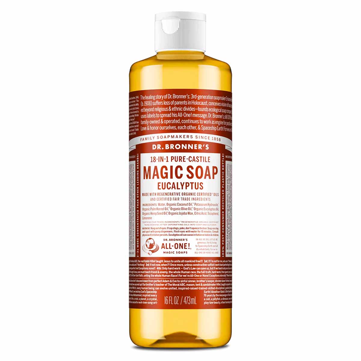 18-In-1 Hemp Pure Castile Soap, Dr. Bronners Magic Soaps