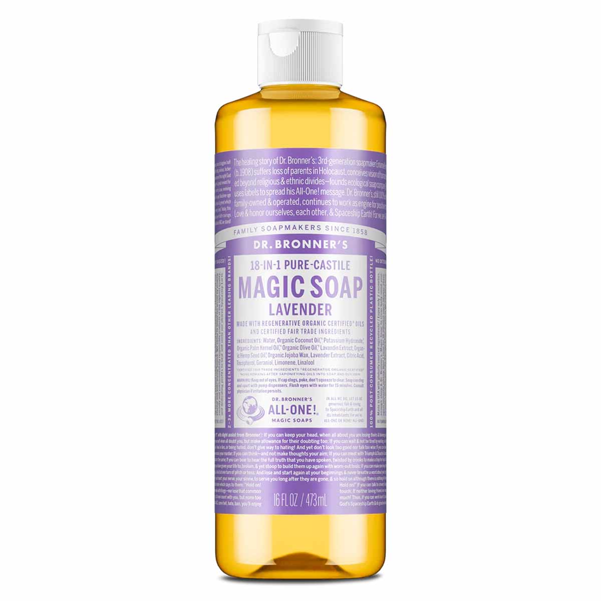 18-In-1 Hemp Pure Castile Soap, Dr. Bronners Magic Soaps