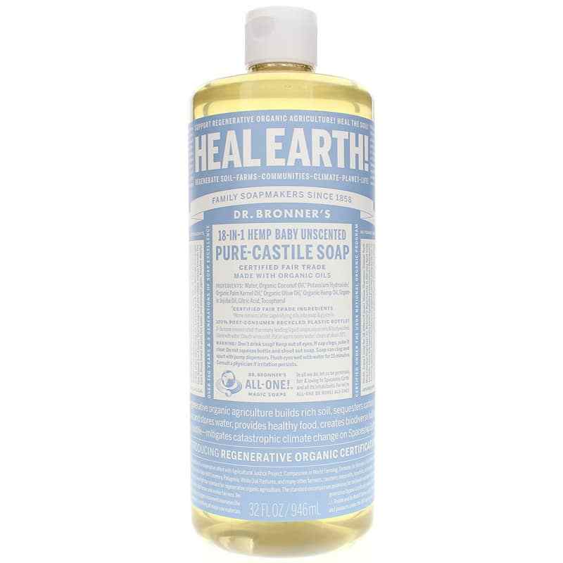 18-In-1 Hemp Pure Castile Soap, by Dr. Bronner's Magic Soaps