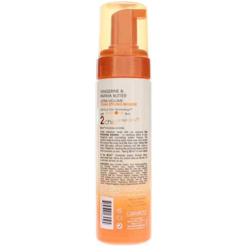 2 Chic Ultra-Volume Foam Styling Mousse, by Giovanni, image #2