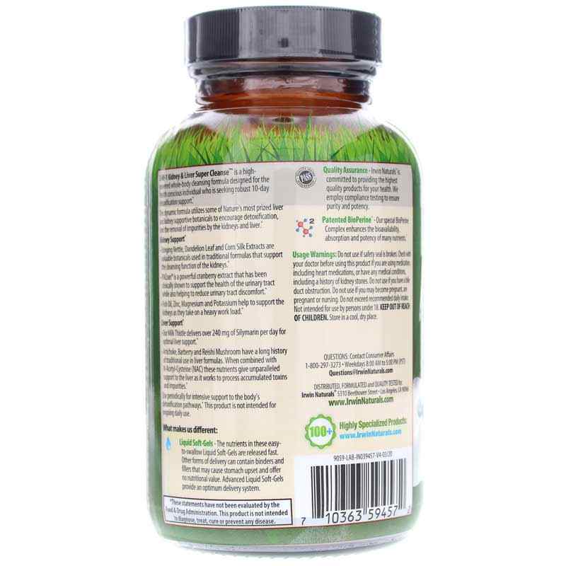 2-in-1 Kidney & Liver Super Cleanse, by Irwin Naturals, image #3