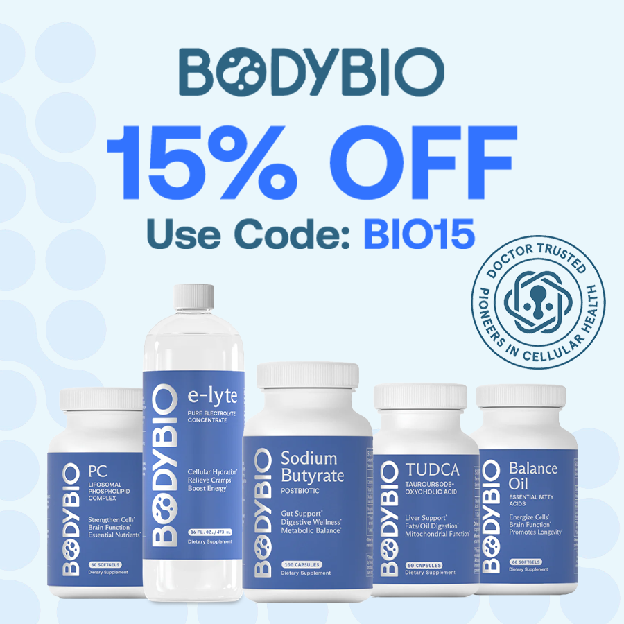 BodyBio supplements with 15% OFF. Use Code: BIO15