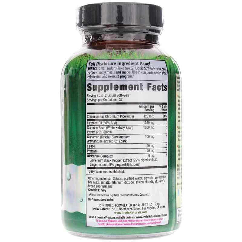 3-in-1 Carb Blocker, 75 Liquid Softgels, by Irwin Naturals, image #2