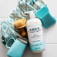 3-in-1 Head to Toe Nourishing Cleanser, Fragrance Free, 32 Oz, by Kirk's Natural, image #3