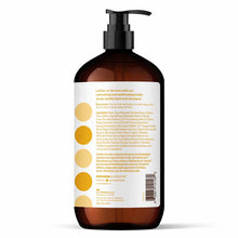Brown plastic pump bottle with white label featuring yellow circular color swatches and product information for 3in1 soap.