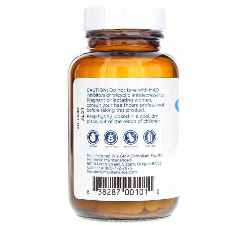 5-HTP 100 Mg, 60 Capsules, by Metabolic Maintenance, image #3