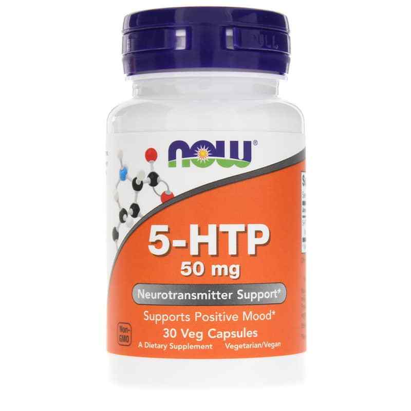 5-HTP 50 Mg, 30 Veg Capsules, by NOW Foods