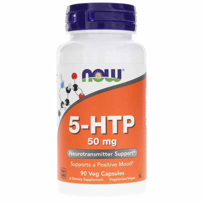 5-HTP 50 Mg, 90 Veg Capsules, by NOW Foods