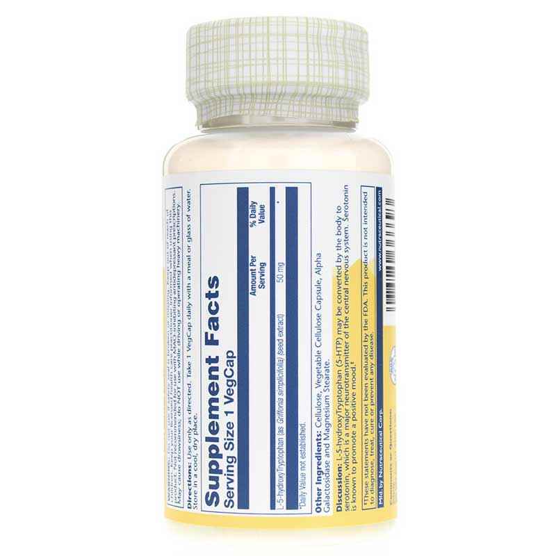 5-HTP (hydroxytryptophan) 50 Mg, by Solaray, image #3