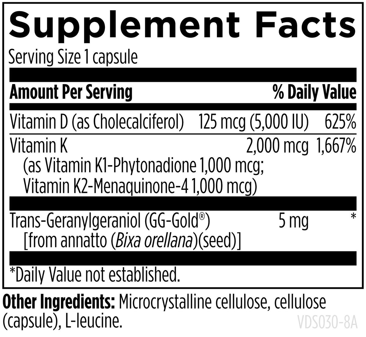 Vitamin D Supreme with K1 and K2, by Designs For Health