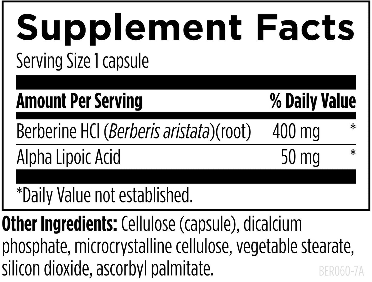 Berberine Synergy, 60 Veg Capsules, by Designs For Health