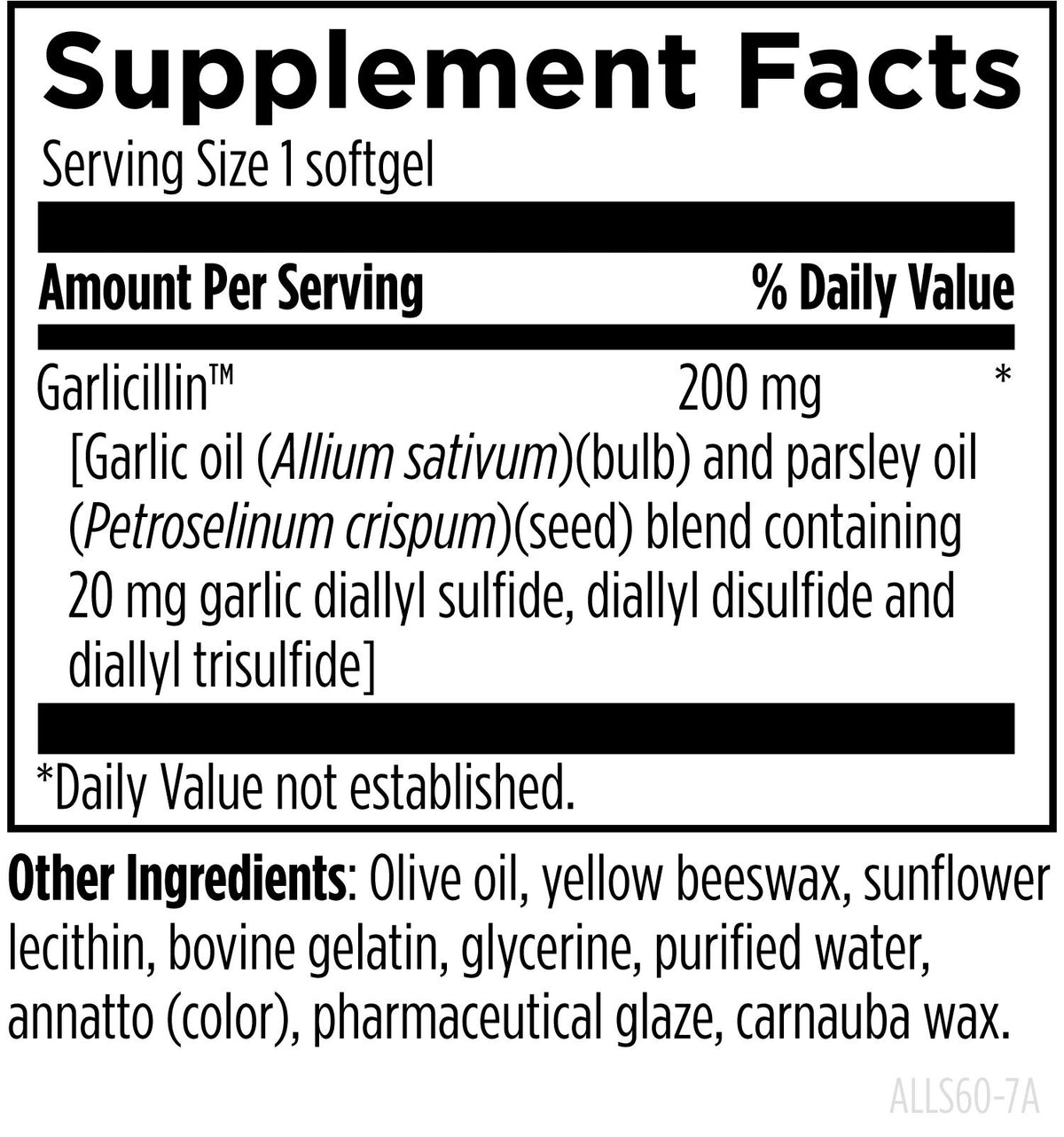 Allicillin, 60 Softgels, by Designs For Health