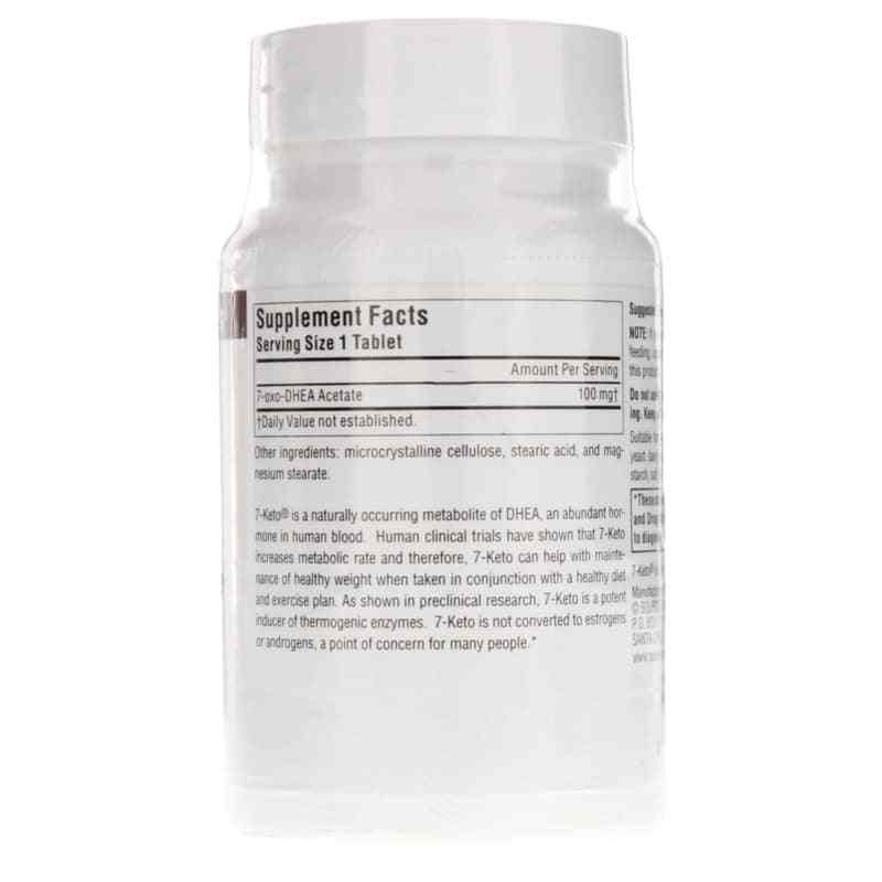 7-Keto DHEA Metabolite 100 Mg, 60 Tablets, by Source Naturals, image #2