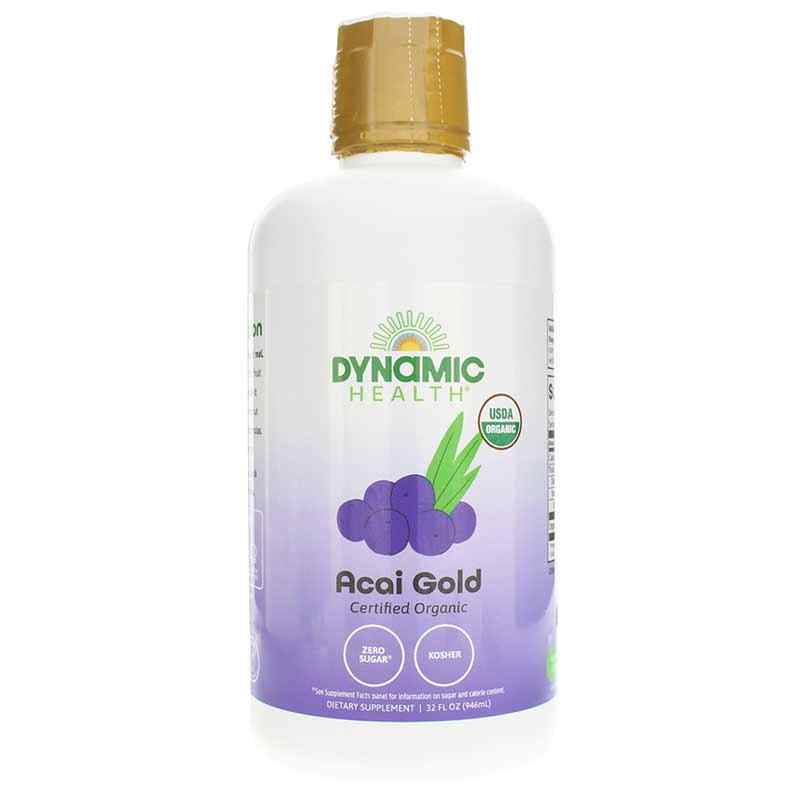Acai Gold Certified Organic Acai 100% Juice, by Dynamic Health