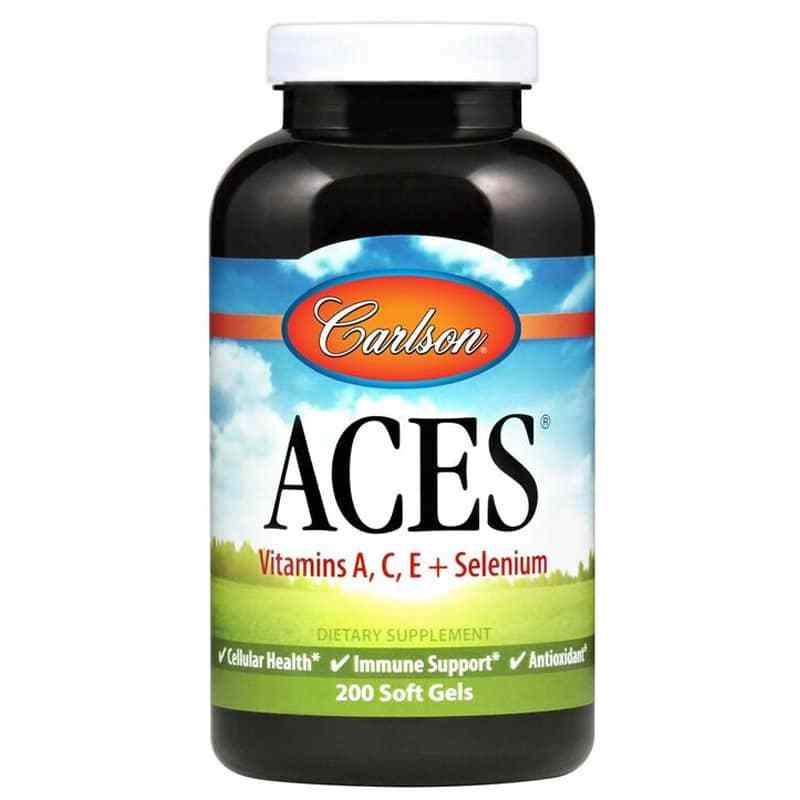 ACES Vitamins A, C, E + Selenium, 200 Softgels, by Carlson Labs
