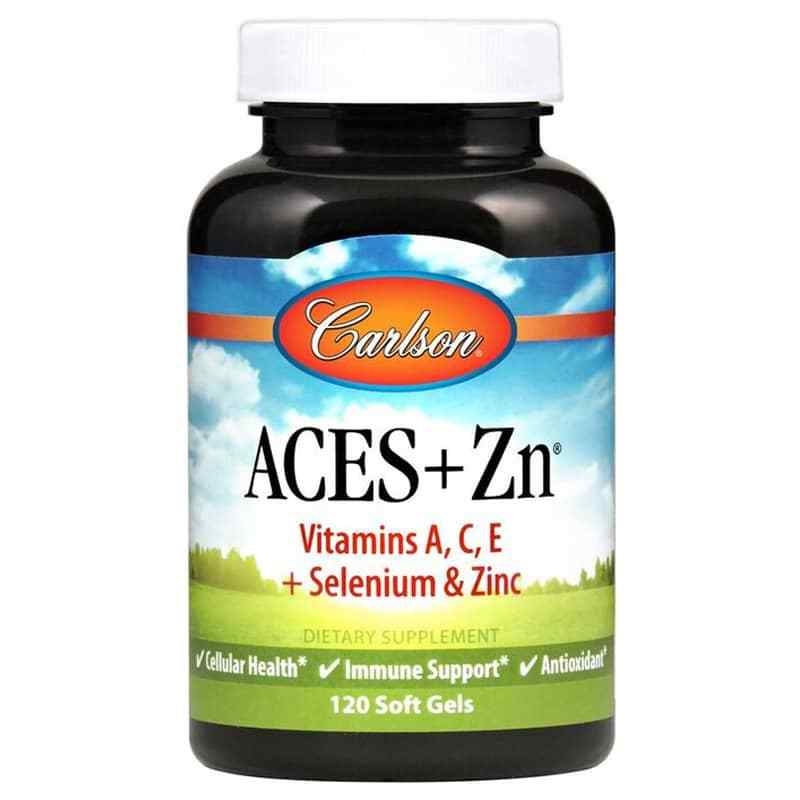 ACES+Zn Vitamins A, 120 Softgels, by Carlson Labs