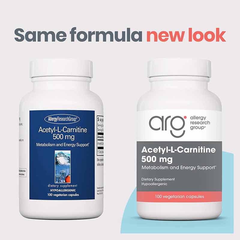 Acetyl-L-Carnitine 500 Mg, by Allergy Research Group, image #2