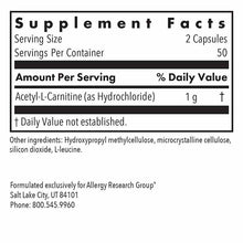 Acetyl-L-Carnitine 500 Mg, by Allergy Research Group, image #3