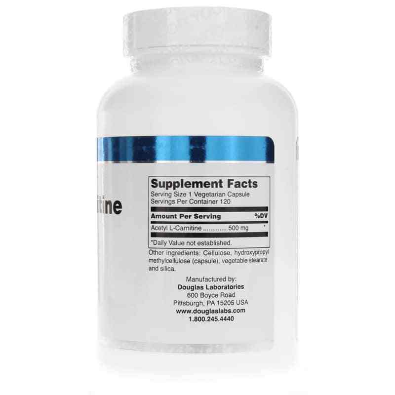 Acetyl-L-Carnitine 500 Mg, 120 Capsules, by Douglas Laboratories, image #2