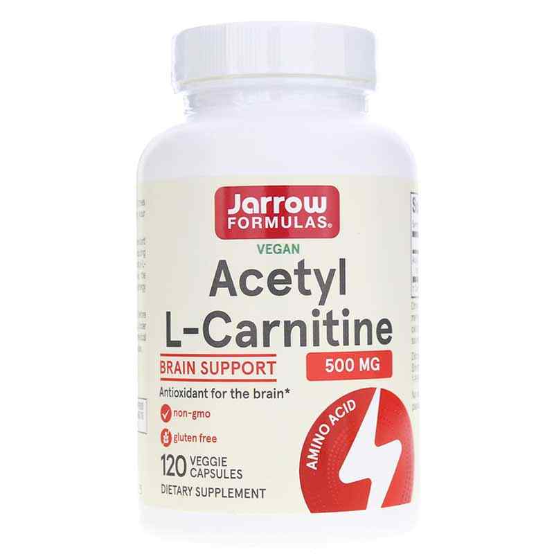 Acetyl L-Carnitine 500 Mg, 120 Veg Capsules, by Jarrow Formulas
