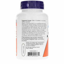 Acetyl-L-Carnitine 750 Mg, by NOW Foods, image #3