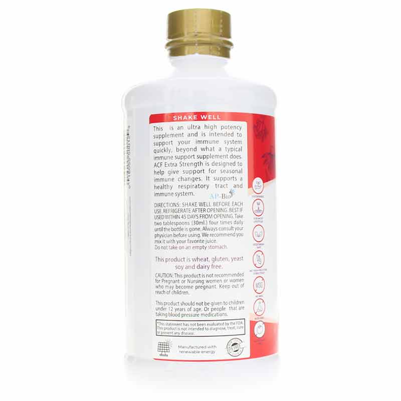 Acf Supplement ACF Extra Strength Ultra Immune Response with Elderberry, Buried ...