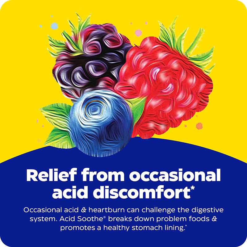 Acid Soothe Chewable Berry Flavor, 60 Chewable Tablets, by Enzymedica, image #6