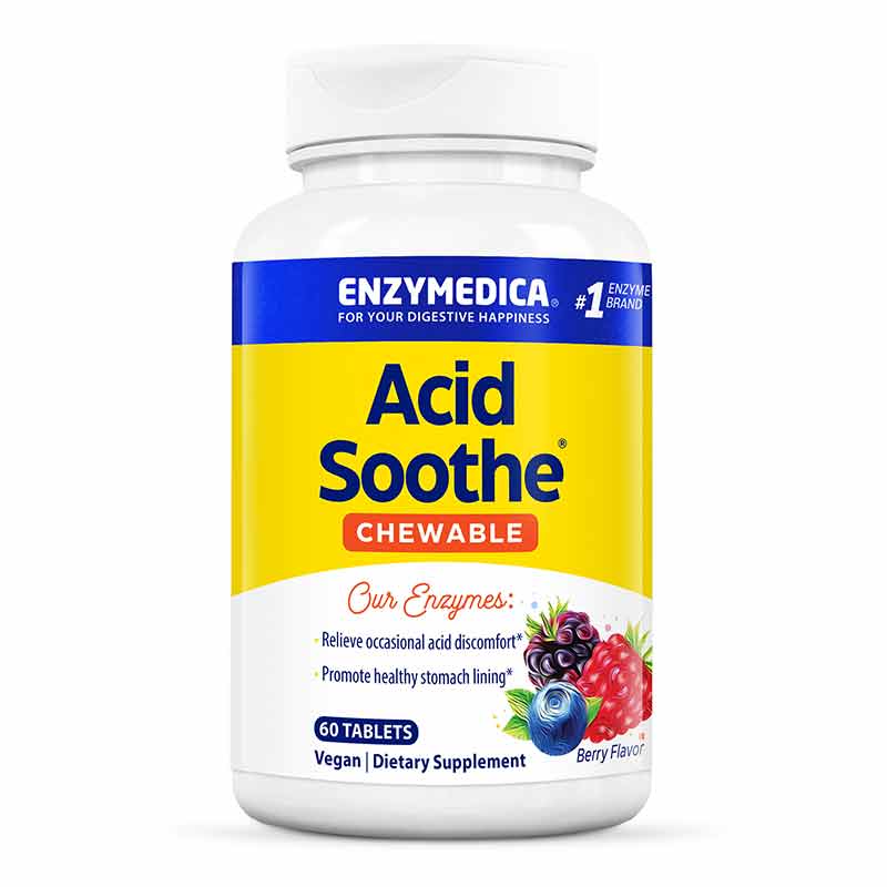 Acid Soothe Chewable Berry Flavor, by Enzymedica