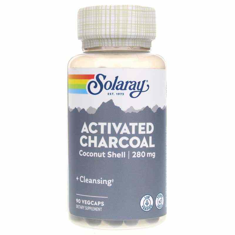 Activated Charcoal 280 Mg, by Solaray