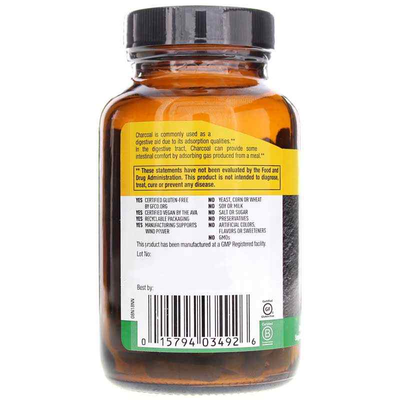 Activated Charcoal, 100 Vegan Capsules, by Country Life, image #3