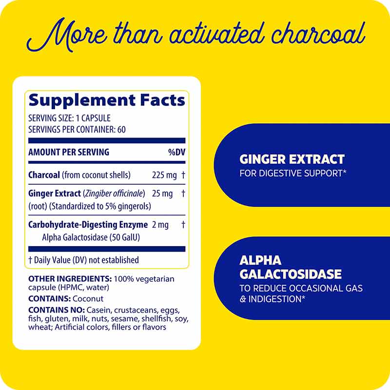 Activated Charcoal, by Enzymedica, image #2