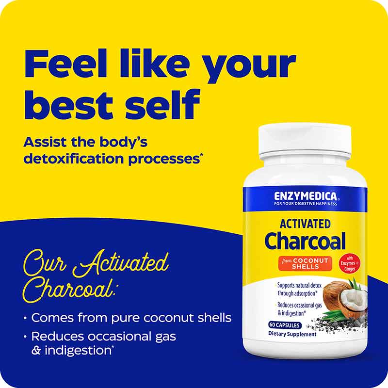 Activated Charcoal, by Enzymedica, image #3