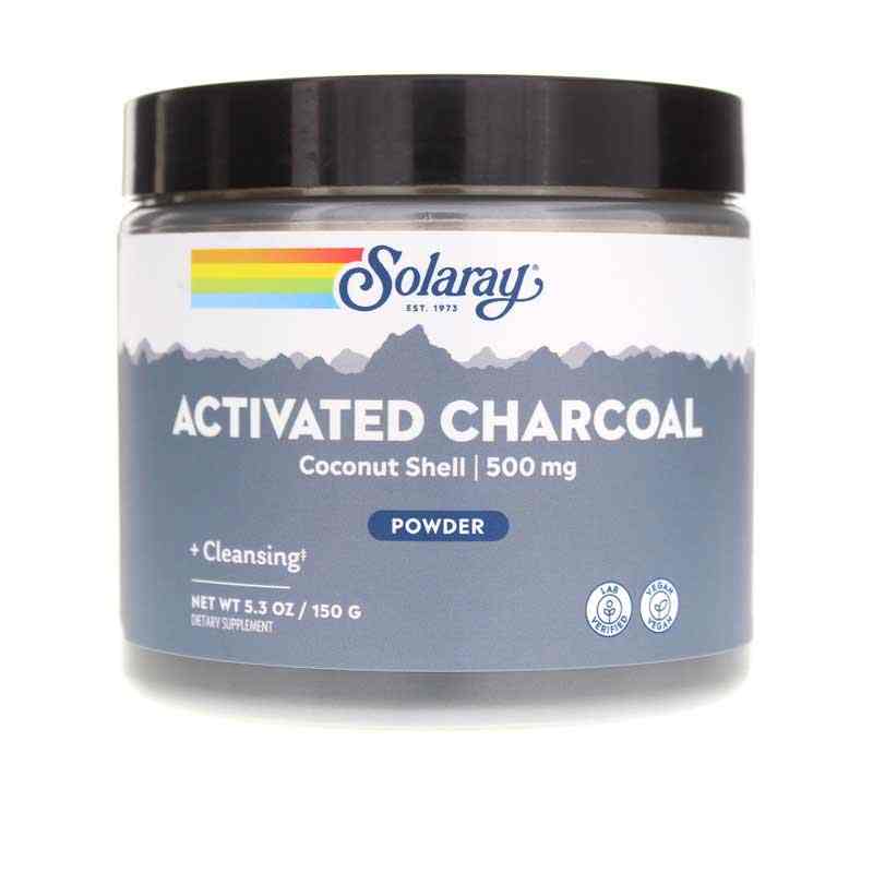 Activated Coconut Charcoal Powder 500 Mg, by Solaray