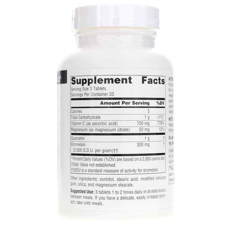 Activated Quercetin Bioflavonoid Complex Tablets, 100 Tablets, by Source Naturals, image #2