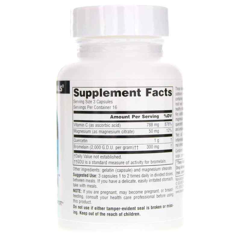 Activated Quercetin Bioflavonoid Complex Capsules, 50 Capsules, by Source Naturals, image #2