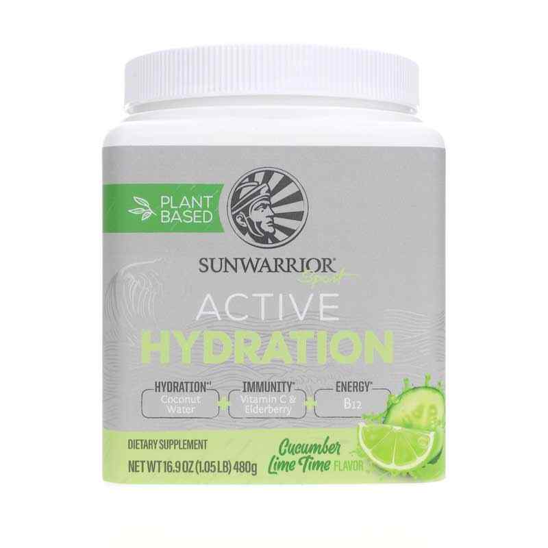 Active Hydration, Cucumber-Lime, 16.9 Oz, by Sunwarrior