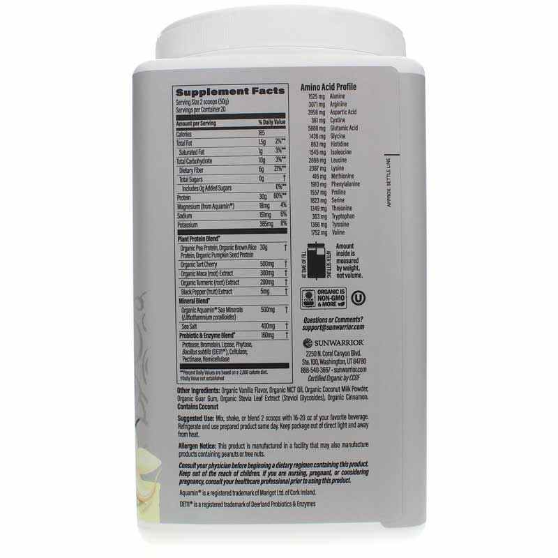 Active Protein, Vanilla, 35.2 Oz, by Sunwarrior, image #2